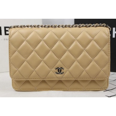AAA 1:1 Chanel mini Flap Bag Original Sheepskin Leather A33814 Apricot JK768vi59