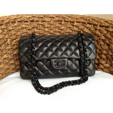 AAAAA Knockoff Chanel 2.55 Series Flap Bag Original Lambskin Leather A1112 Black JK841Pg26