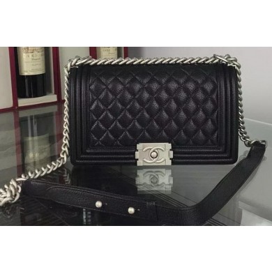 Chanel Boy Flap Shoulder Bags Deer Leather A67086 Black JK485Rc99