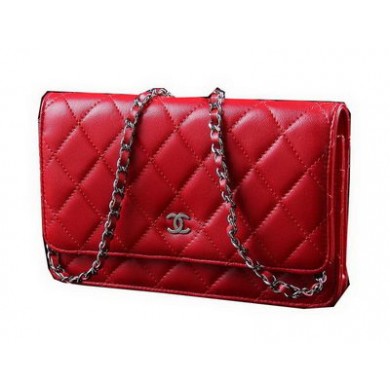 Chanel Matelasse Wallet Sheepskin Leater A31557 Red JK1505Is79