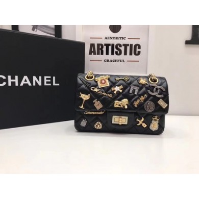 Chanel mini Classic Flap Bag Original Sheepskin A1116 Black JK5818Gp37