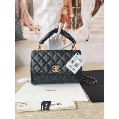 Chanel Original Lather Flap Bag AS2044 black JK3891fj51