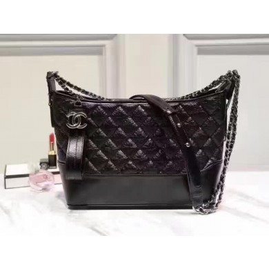Chanel Shoulder Bag Sheepskin Leather A843567 Black JK27Eb92