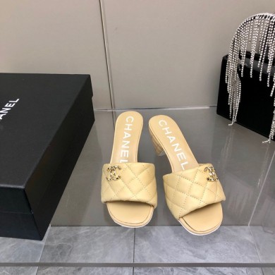 Chanel slipper 65125-1 Heel 6CM JK5230Rc99