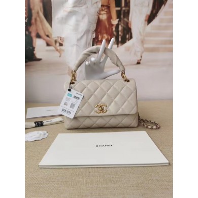 Cheap Fake Chanel Original Lather Flap Bag AS2044 white JK3892BC48