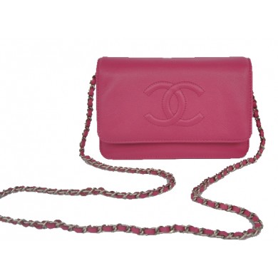 First-class Quality Chanel Flap Shoulder Bag Rose Calfskin Leather CHA33817 Silver JK1069Sf41