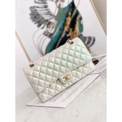 Imitation chanel flap bag Iridescent Calfskin&Gold-Tone AS1112 JK3532KV93