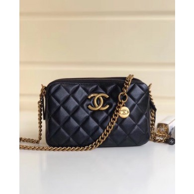 Imitation Cheap Chanel classic clutch with chain A94105 black JK4880fV17