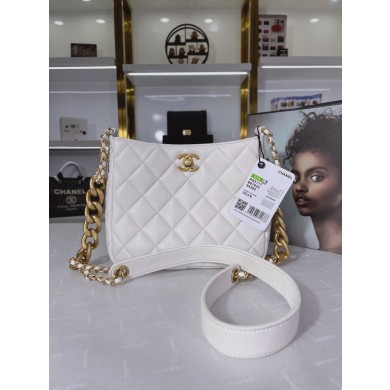 Replica Chanel Calfskin Shoulder Bag AS3111 white JK2610TN94