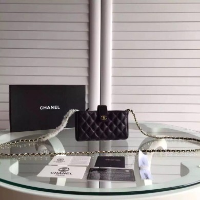 Replica Chanel Flap Sheepskin Mini Shoulder Bag 6759 black JK5325Hd81