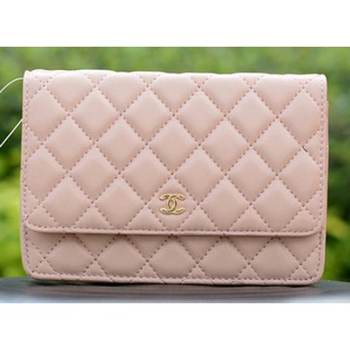 Replica Chanel mini Flap Bags Pink Sheepskin Leather A33814 Gold JK564ij65