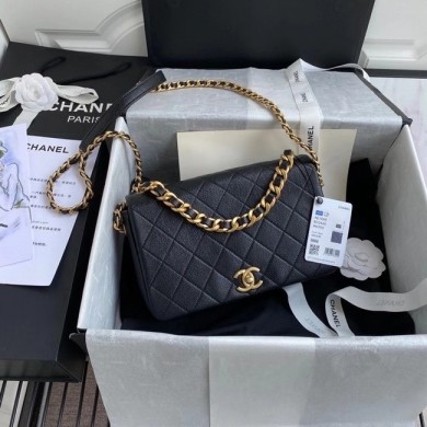 Replica Chanel Original Lather Flap Bag AS36555 black JK3907HB48