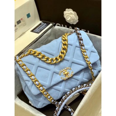 Replica Cheap CHANEL 19 Flap Bag AS1160 AS1161 AS1162 light blue JK4243QC68