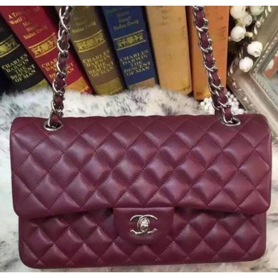 Replica Fashion Chanel 2.55 Series Flap Bag Original Sheepskin Leather A09765 Burgundy JK647yI43