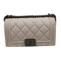 Boy Chanel Flap Shoulder Bags Original Calfskin Leather A67025 OffWhite JK892mm78