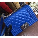 Boy Chanel Flap Shoulder Bags Sheepskin Leather A67085 Blue JK790CD62