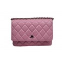 Chanel mini Flap Bag CHA33814 Pink Original Sheepskin Leather Silver JK1034Pf97
