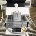 CHANEL vanity case Gold-Tone Metal AS1336 grey JK4116HB29