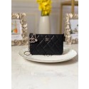 Chanel zipped wallet Goatskin AP31504-7 Black JK1158bT70