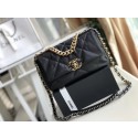 Copy Chanel 19 flap bag AS1160 Black JK4474Zn71