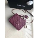 Fake Best Chanel Original Leather Medium Cosmetic Bag 93443 Wine JK4499Nk59