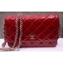 Fake Chanel mini Flap Bag Red Patent Leather A33814P Gold JK167pE71