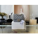 Fashion Chanel MINI Flap Bag Original Sheepskin Leather 1115 gray JK2627Of26