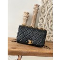 Fashion Chanel SMALL FLAP BAG Lambskin & Gold-Tone Metal AS3367 black JK2299wc24