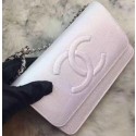 High Imitation Chanel Flap Shoulder Bag Litchi Leather A66535 White JK623bg96