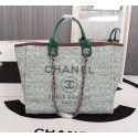 High Quality Replica Chanel Medium Canvas Tote Shopping Bag 8099 green JK5051aR54