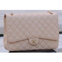 Imitation Chanel Maxi Quilted Classic Flap Bag Apricot Cannage Pattern A58601 Gold JK544Xr29
