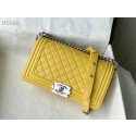 Knockoff Chanel Le Boy Flap Shoulder Bag Original Leather A67086 yellow JK3319yK94
