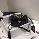 Knockoff Chanel Shoulder Bag Original Leather Black 50937 Gold JK4579fY84