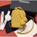 Knockoff Chanel vanity case Grained Calfskin & Gold-Tone Metal AS0988 yellow JK4586tp21