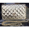 Replica Chanel mini Flap Bag Gold Cannage Pattern A8373 Gold JK254EO56