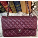 Replica Fashion Chanel 2.55 Series Flap Bag Original Sheepskin Leather A09765 Burgundy JK647yI43