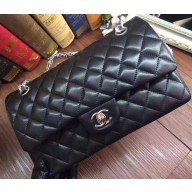Replica Top Chanel 2.55 Series Flap Bag Original Sheepskin Leather A09765 Black JK648Cq58