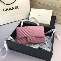 AAA 1:1 Chanel Classic Flap Bags Light Pink Original Sheepskin Leather 1116 Gold JK5684vi59