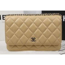 AAA 1:1 Chanel mini Flap Bag Original Sheepskin Leather A33814 Apricot JK768vi59