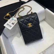 AAA Chanel Original Small classic Sheepskin Shoulder Bag AP1448 black JK4086zK34