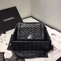 AAA Replica Boy channel Flap Bag A67086 black JK4312Oy84