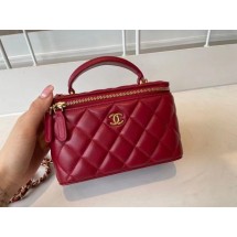AAA Replica Chanel Original Small classic chain box handbag AP2199 red JK3189cf50
