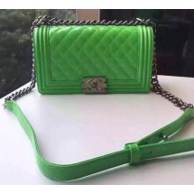 AAAAA Boy Chanel Flap Shoulder Bag Sheepskin Leather A67189 Green JK139aM93