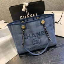 AAAAA Chanel Large Shoulder Bag A67001 blue JK3960aM93