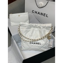 Chanel Calf leather shopping bag AS3261 White JK2443FT35