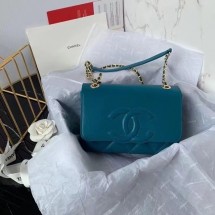 Chanel flap bag AS8830 blue JK3326Gw67