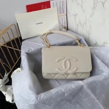 Chanel flap bag AS8830 cream JK3325Ty85