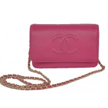 Chanel Flap Shoulder Bag Rose Calfskin Leather CHA33817 Gold JK1070nQ90