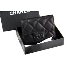 Chanel Matelasse Wallet Original Sheepskin Leater A50082 Black JK1529lq41