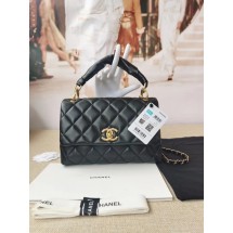 Chanel Original Lather Flap Bag AS2044 black JK3891fj51